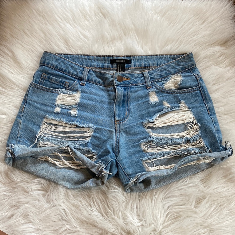 Denim shorts